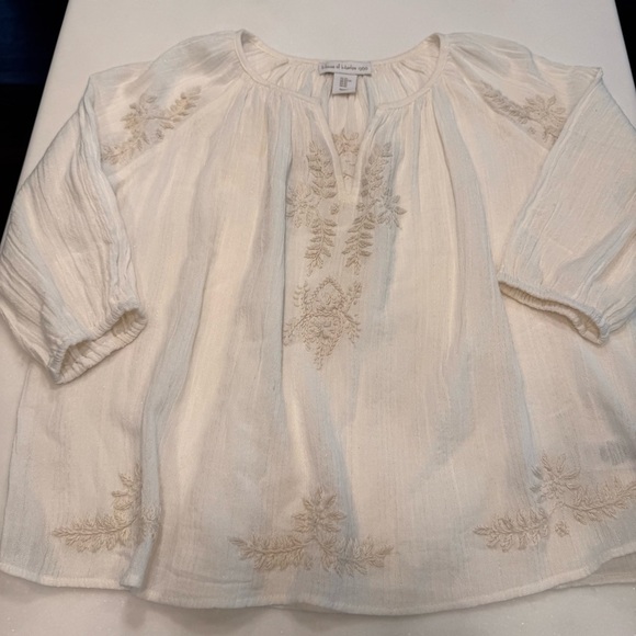 House of Harlow Women’s Embroidered Ivory Top Blouse Sz XS  Fits Like M NWOT - Picture 13 of 13